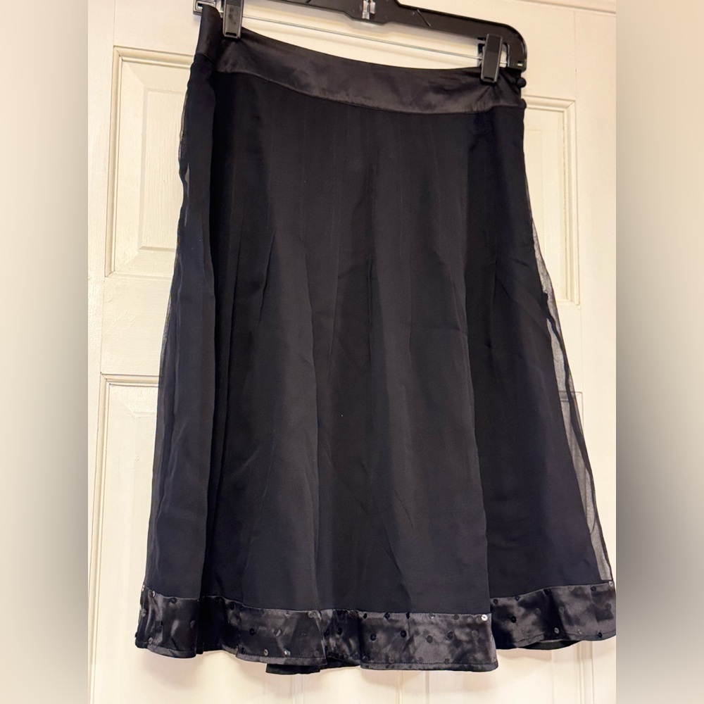 Worthington Elegant Black A-Line Skirt